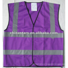 Cnss320-purple Hola visibilidad chaleco de seguridad reflectante